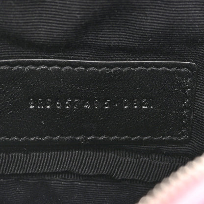 Saint Laurent Metallic Calfskin Matelasse Chevron Monogram Baby Lou Camera Bag New Azalea 6 of 10