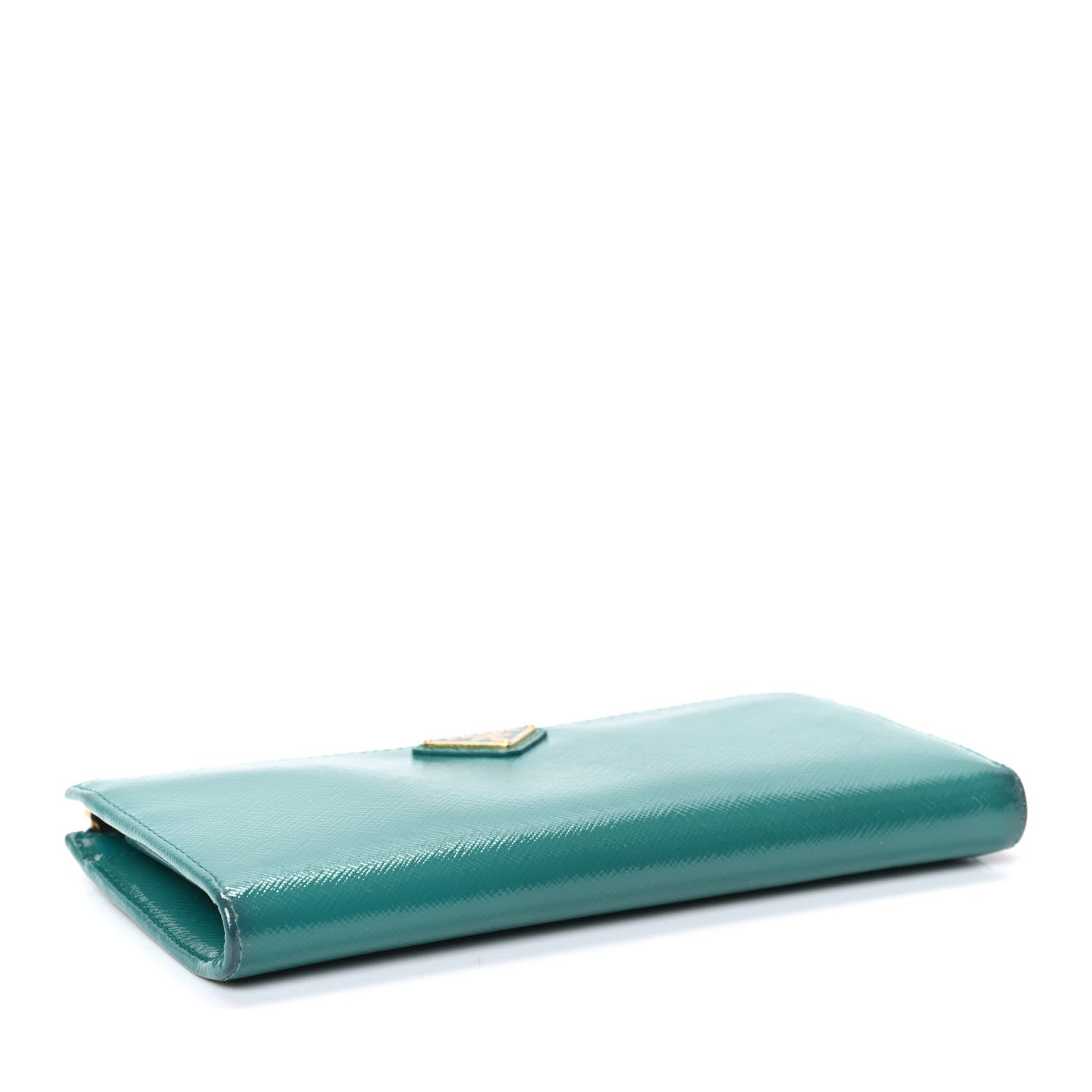 Prada Saffiano Vernice Zip Around Wallet Voyage 4 of 7