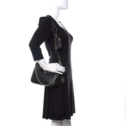 Prada Saffiano Lux Re-Edition 2005 Shoulder Bag Black 2 of 11