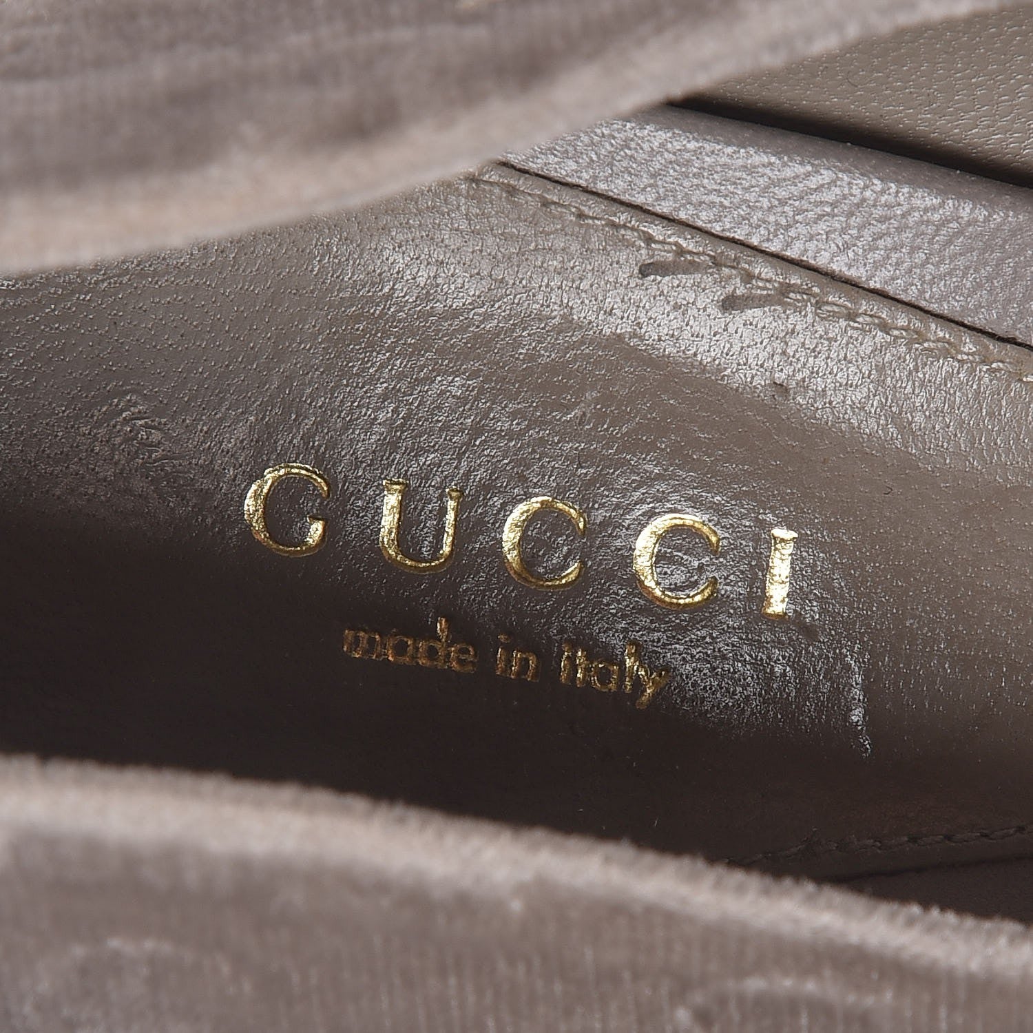 Gucci Velvet GG Monogram Horsebit Open Toe Pumps 36 New Fango 9 of 11