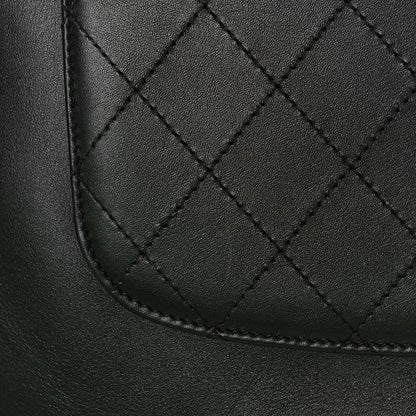 Chanel Calfskin Chain 20s Signe Medium Cosmetic Case Black 10 of 10