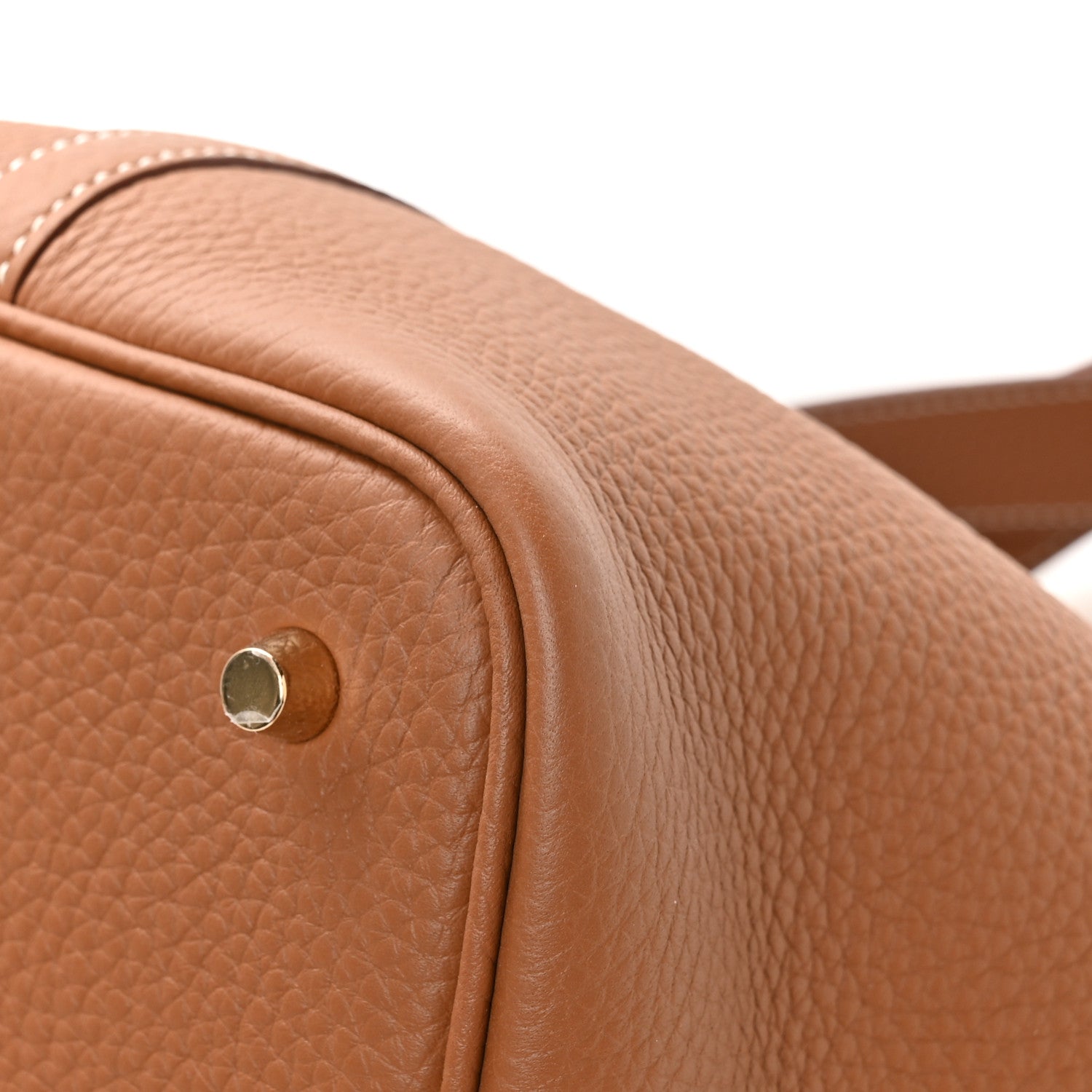 Hermes Taurillon Clemence Picotin Lock 22 MM Gold 12 of 13
