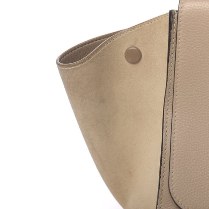Celine Drummed Calfskin Suede Medium Trapeze Dune 7 of 15