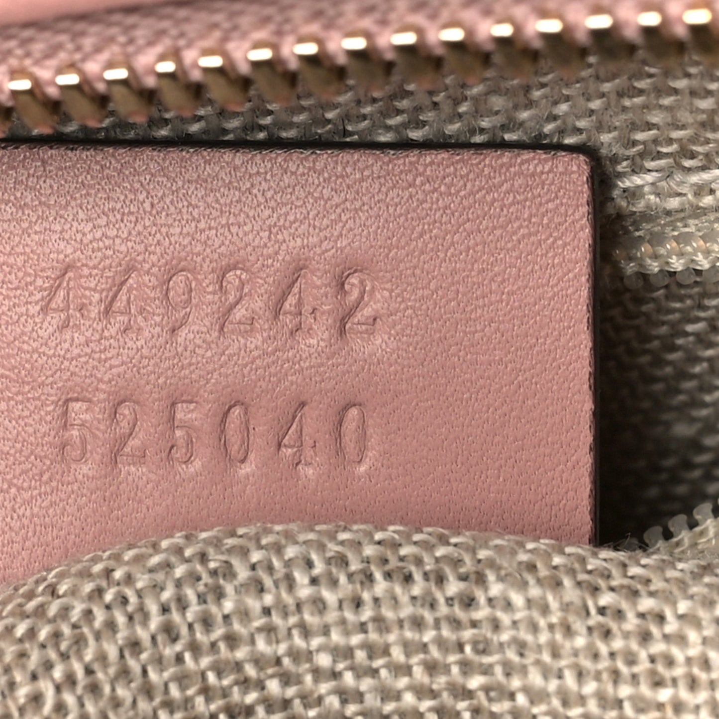 Microguccissima Bree Zippered Tote Soft Pink
