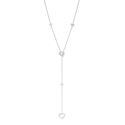 Tiffany Sterling Silver Heart Lariat Necklace 1 of 5