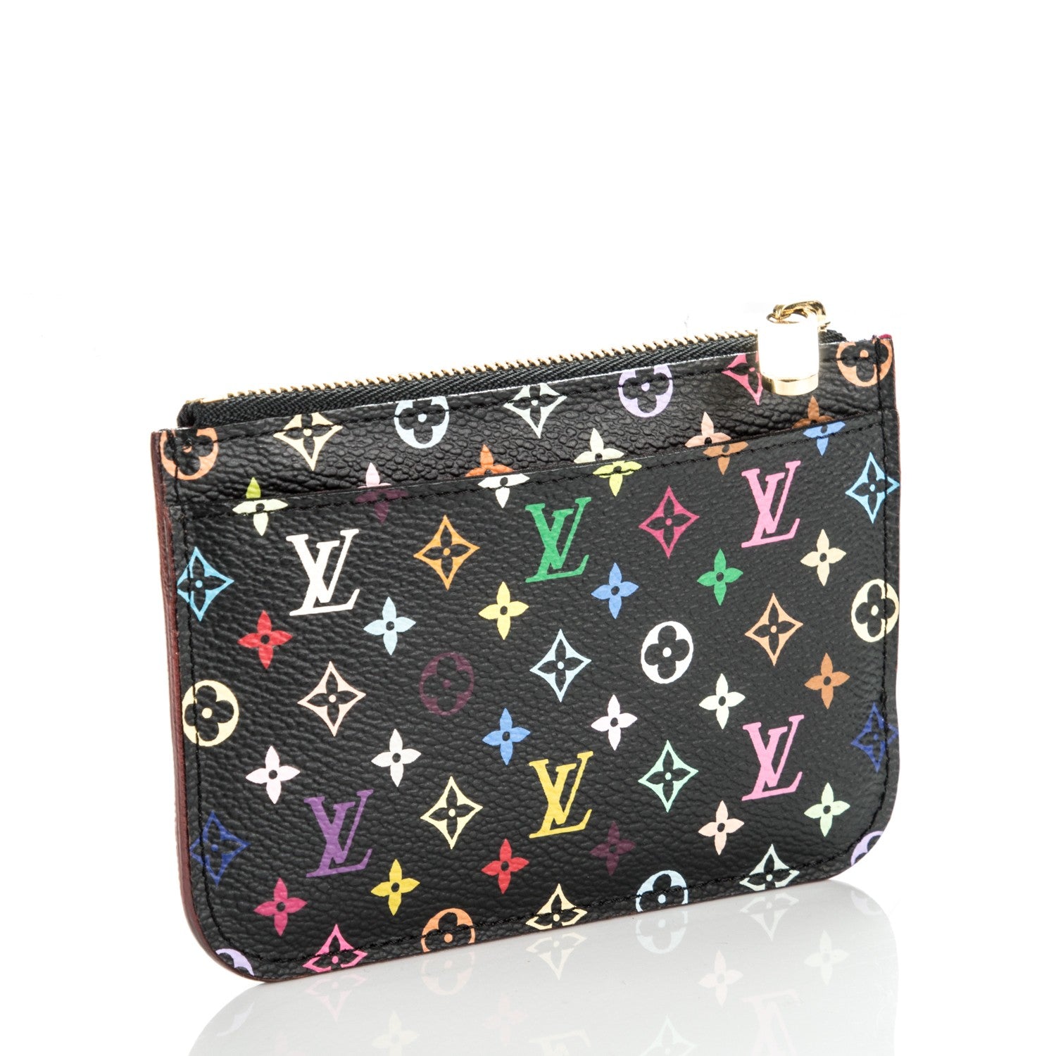 Louis Vuitton Monogram Multicolor Key Pouch Black Grenade 3 of 7