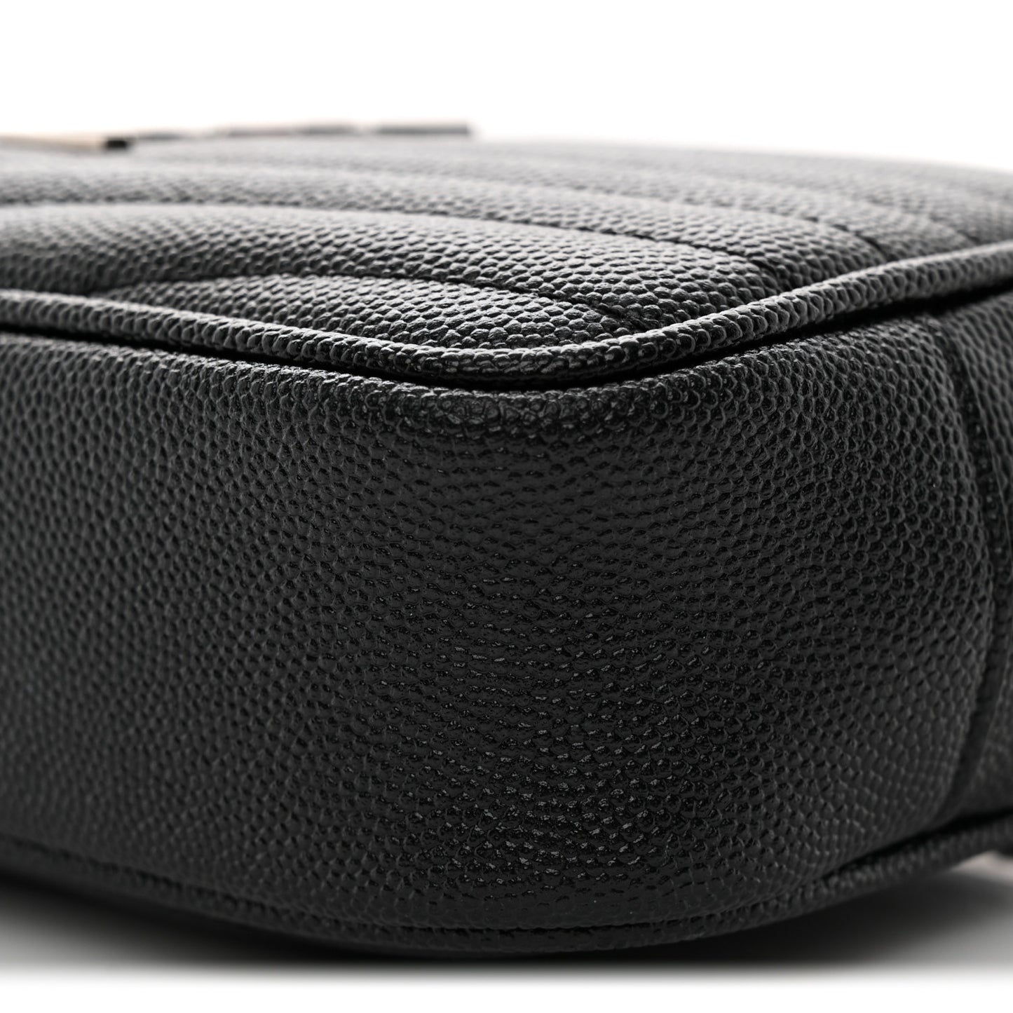 Grain De Poudre Matelasse Monogram Mini Lou Camera Bag Black