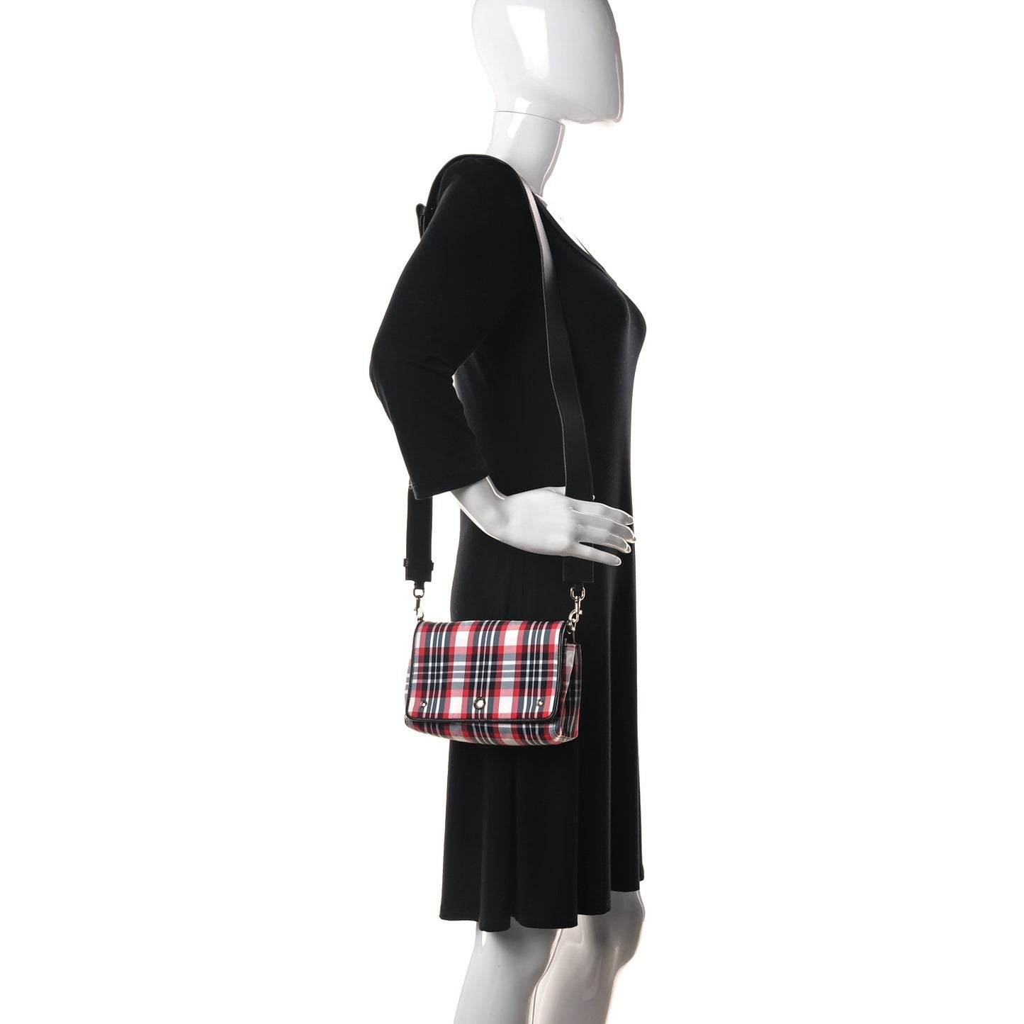 Nylon Hackberry Crossbody Bag Red Black White