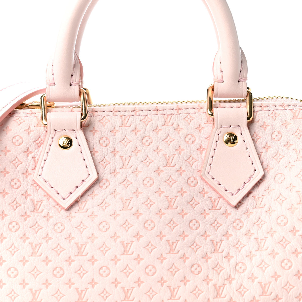 Calfskin Minigram Nano Speedy Light Bliss