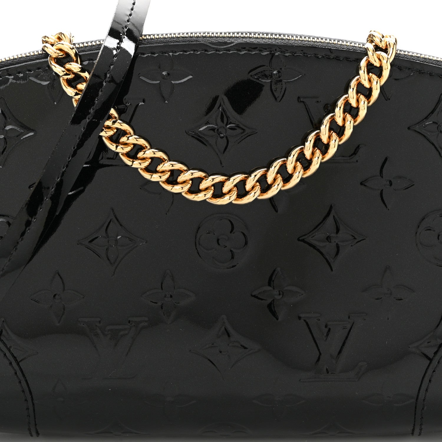 Louis Vuitton Vernis Santa Monica Clutch Noir Magnetique 8 of 10