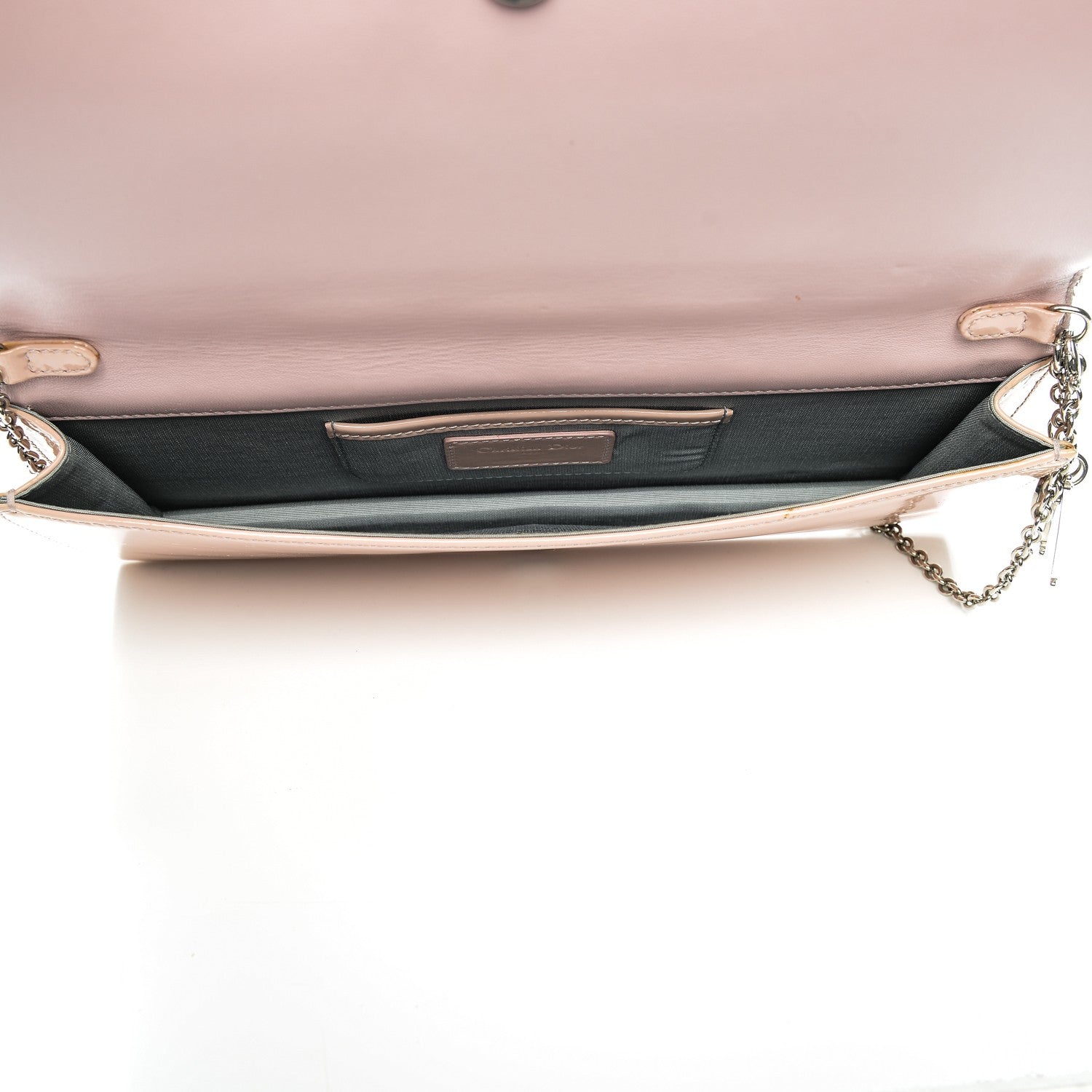 Christian Dior Patent Cannage Lady Dior Convertible Clutch Rose Clair 4 of 5