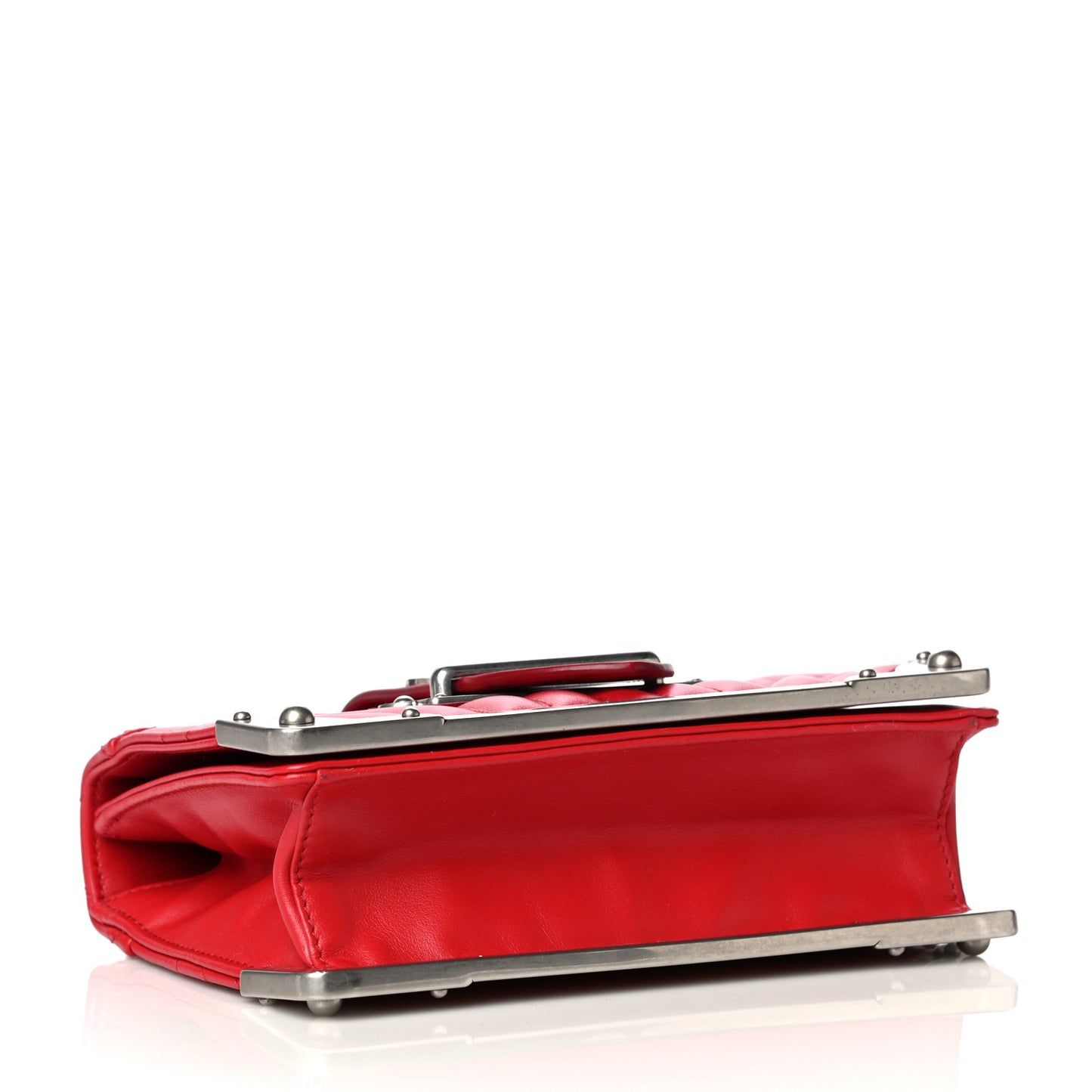 Soft Calfskin Impunture Diagramme Cahier Bag Rosso