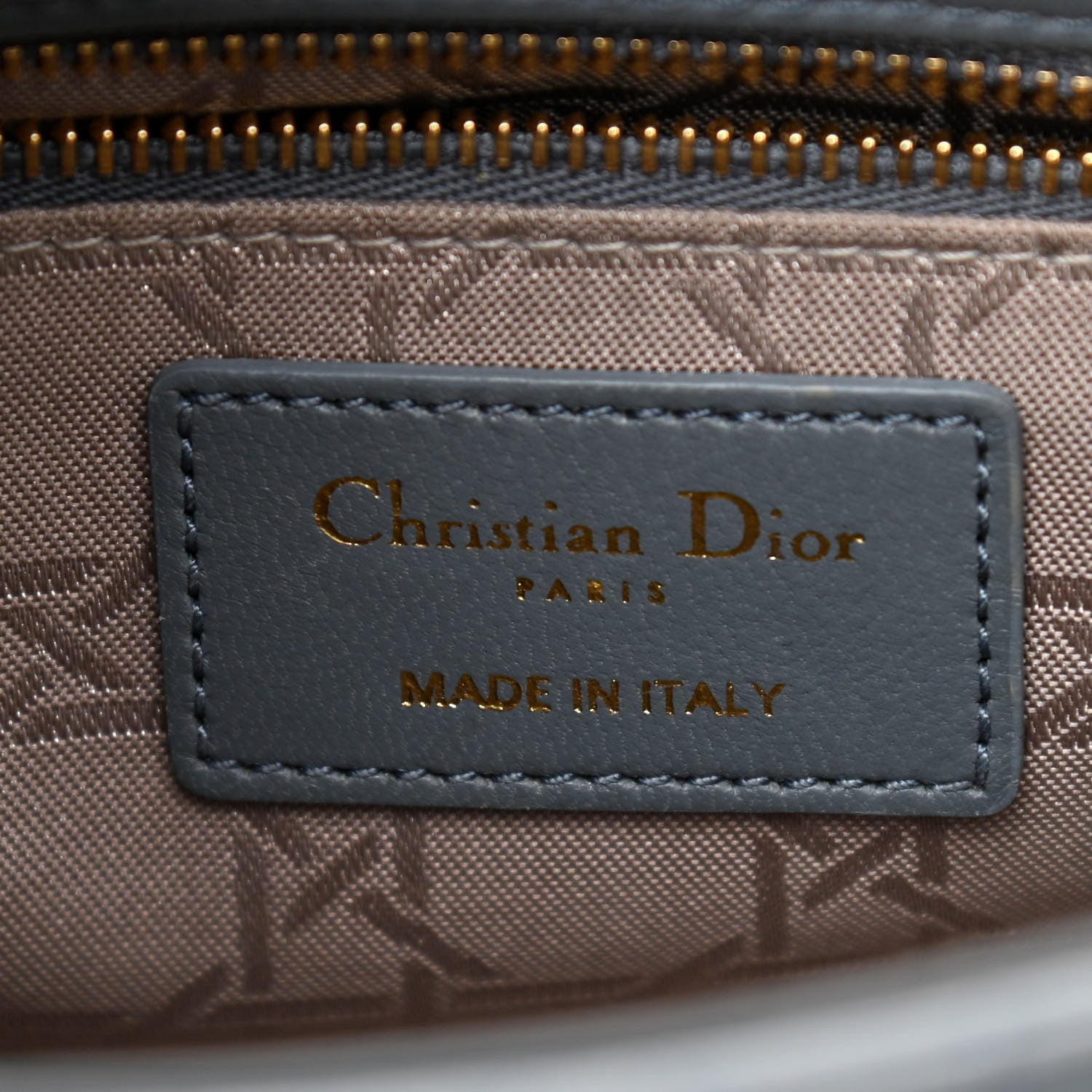 Christian Dior Lambskin Cannage Small My Lady Dior Blue Grey 6 of 10