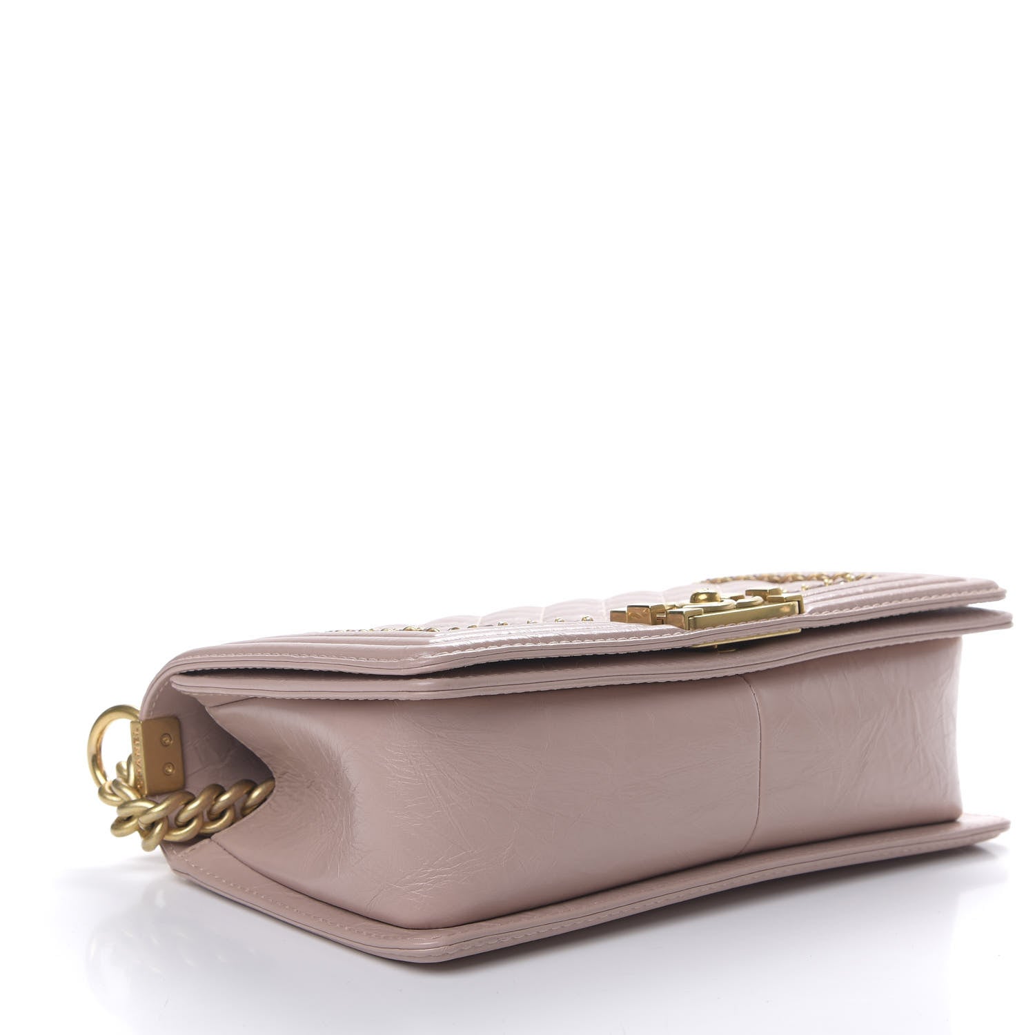 Chanel Aged Calfskin Quilted Medium Jacket Boy Flap Pink 3 of 10