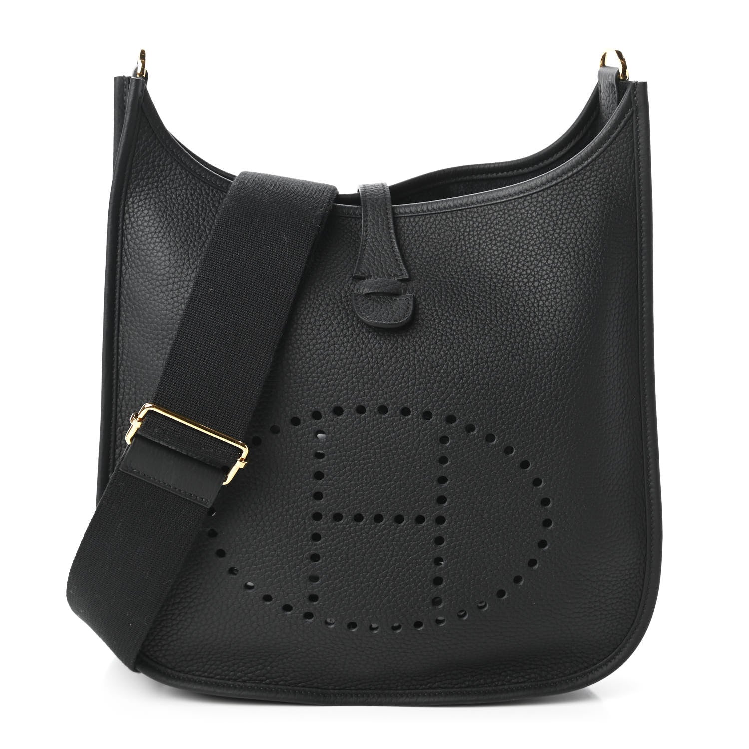 Hermes Taurillon Clemence Evelyne III PM Black 1 of 10