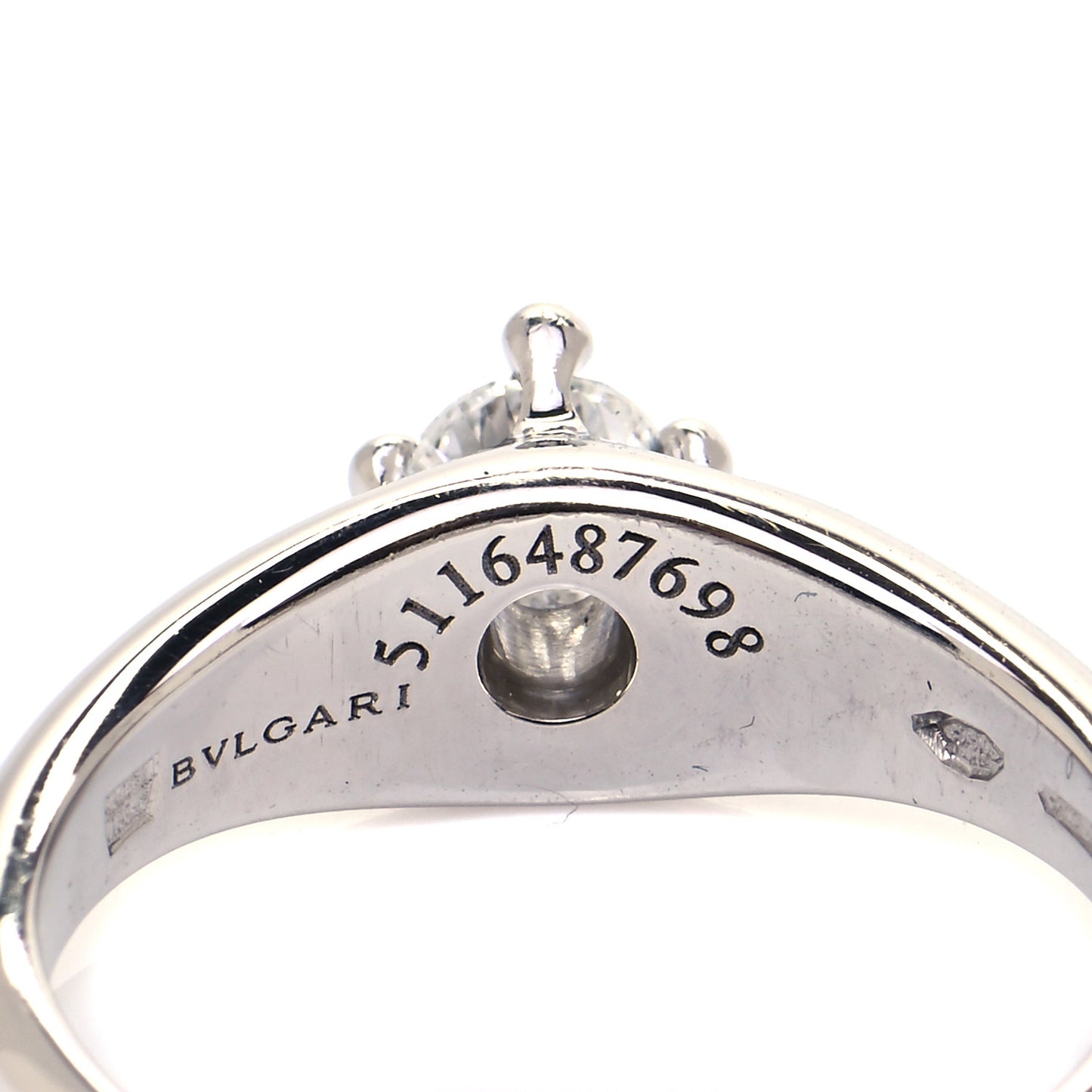 Platinum Diamond .30ct Corona Engagement Ring 52 6