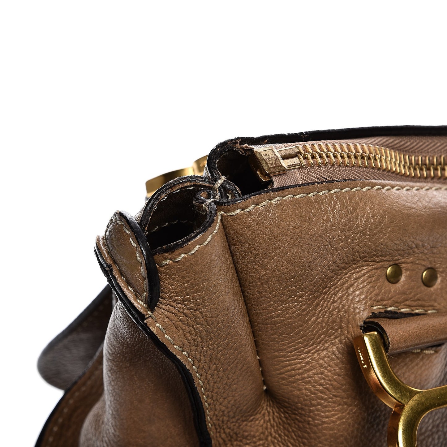 Calfskin Medium Marcie Satchel Nut