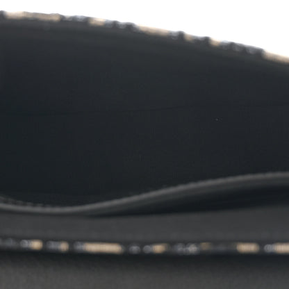Christian Dior Grained Calfskin Oblique Mini Saddle Messenger Bag With Flap Beige Black 5 of 10