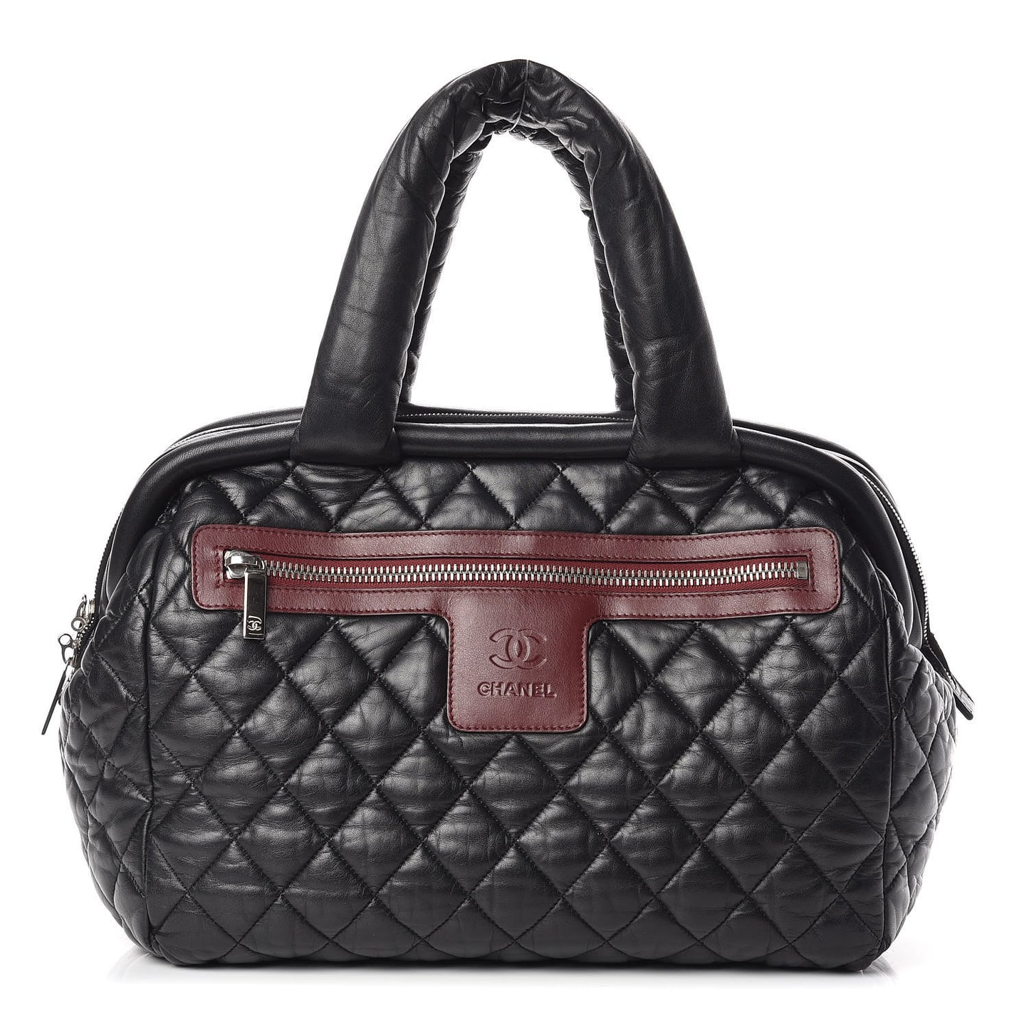 Lambskin Coco Cocoon Bowler Black