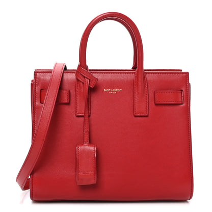 Saint Laurent Calfskin Nano Sac De Jour Lipstick Red 1 of 9