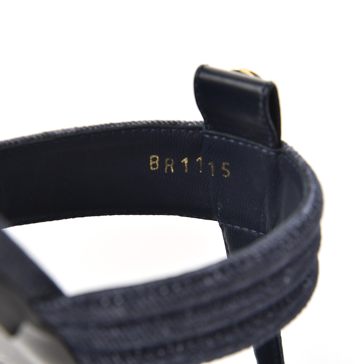 Denim Thong Sandals 38 Blue