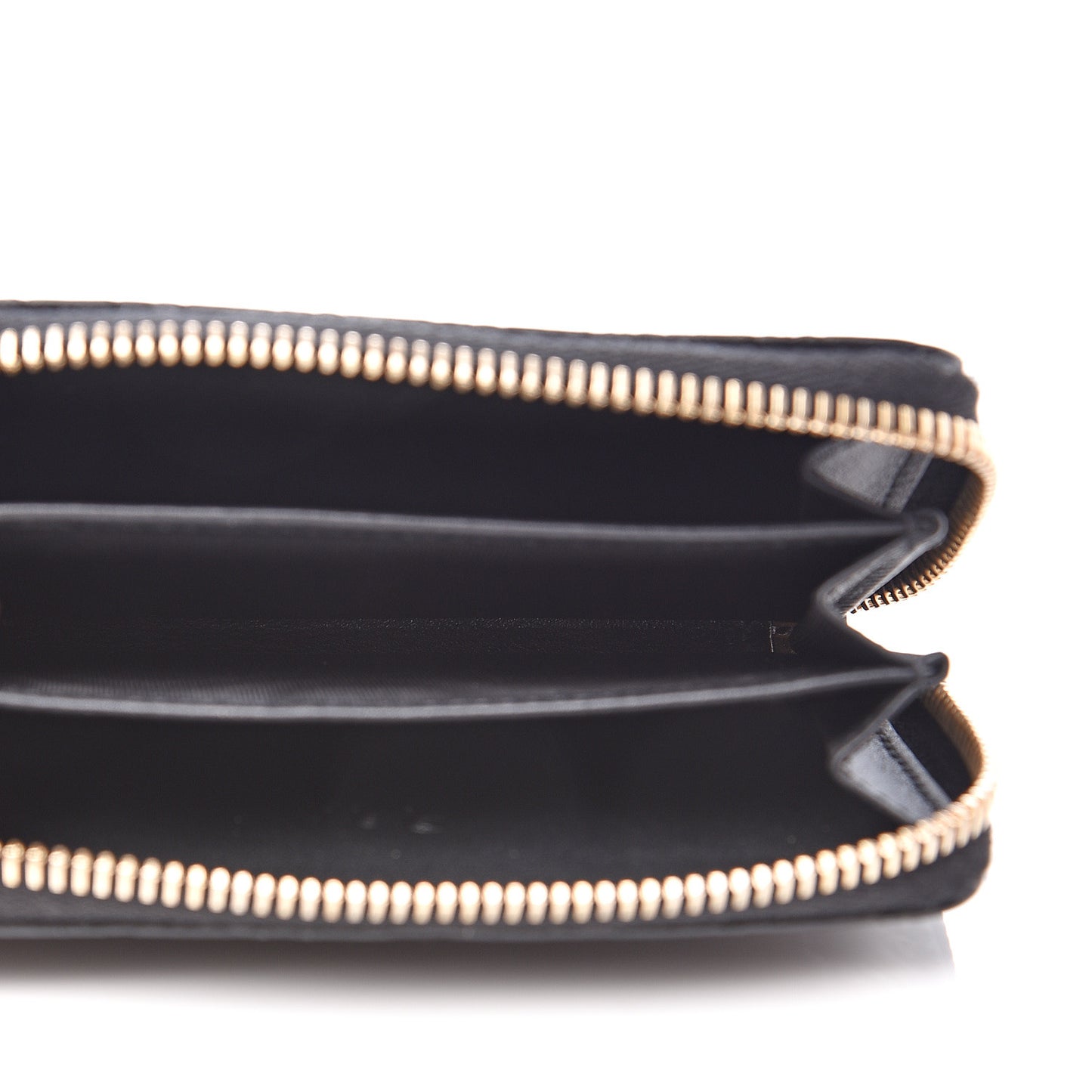 Microguccissima Zip Around Card Case Black