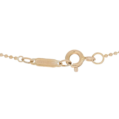 Tiffany 18K Rose Gold Beaded Chain Necklace 4 of 4