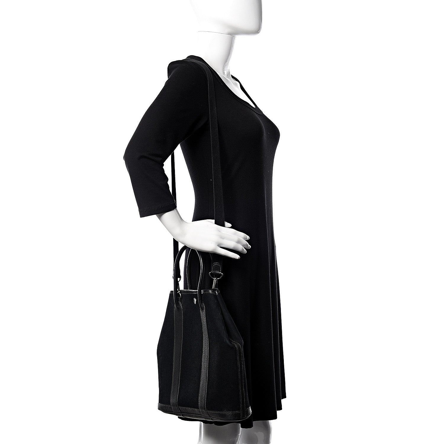 Hermes Toile Negonda Garden File PM Black 2 of 15