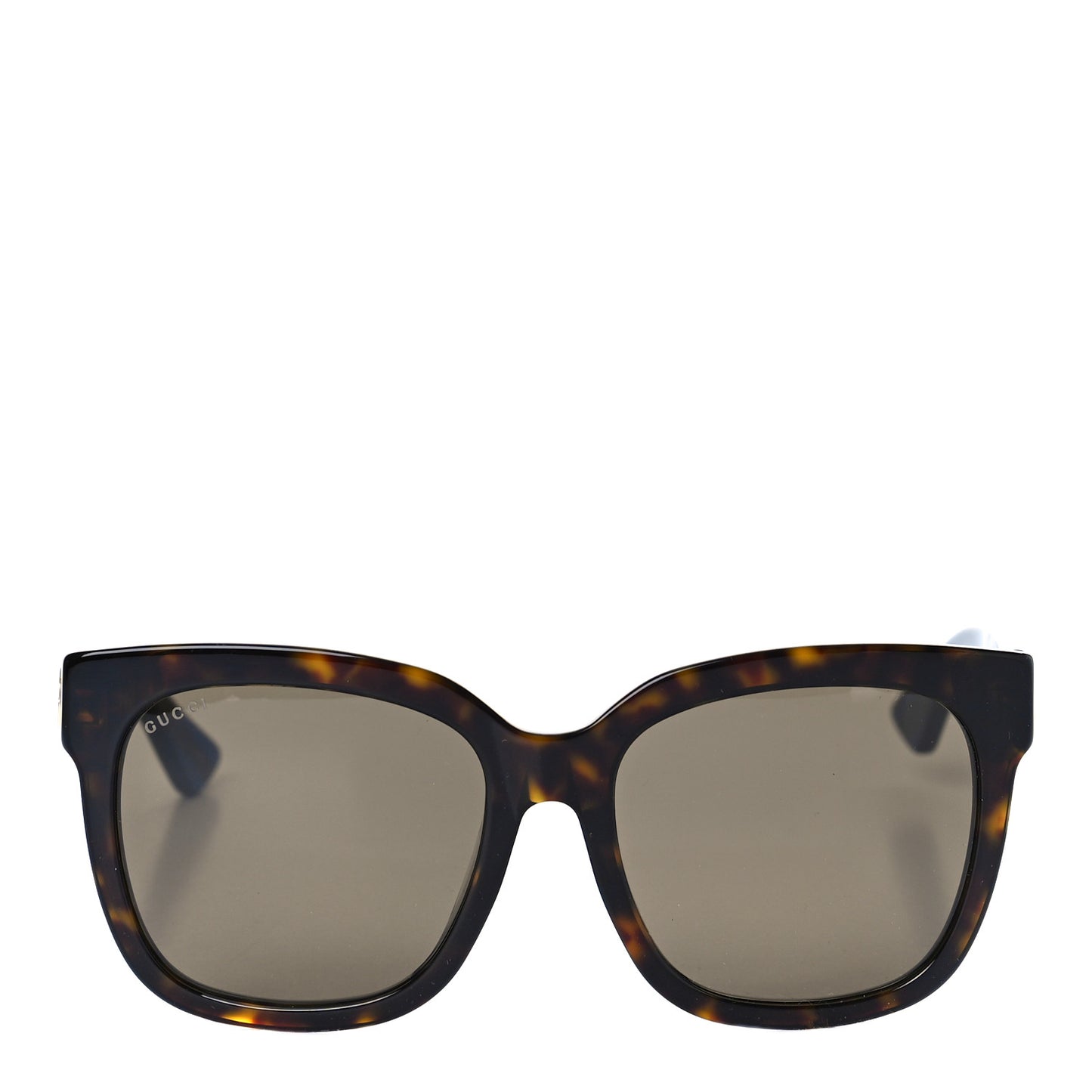 Square Frame Glitter Sunglasses GG0034SA Tortoise Blue