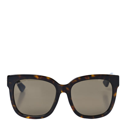 Gucci Square Frame Glitter Sunglasses GG0034SA Tortoise Blue 4 of 7