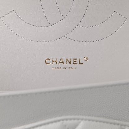 Chanel Caviar Quilted Jumbo Double Flap Grey 6 of 10