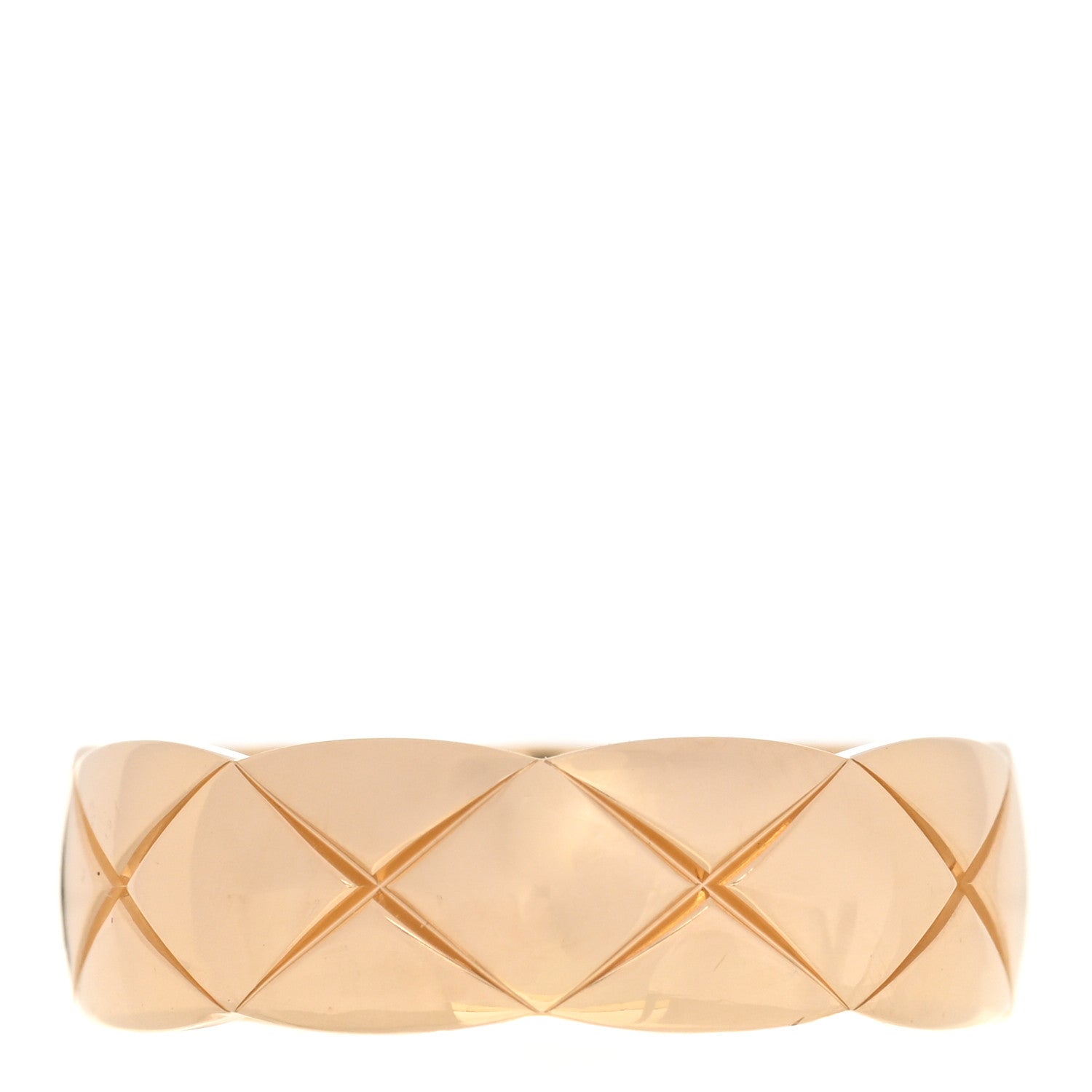 Chanel 18K Yellow Gold Small Coco Crush Ring 58 8.5 1 of 6