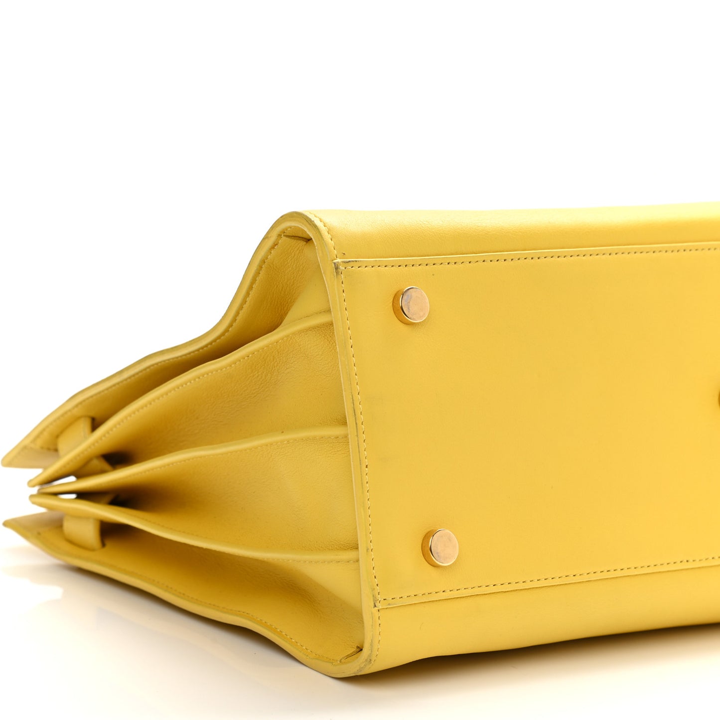 Calfskin Small Sac De Jour Bag Yellow