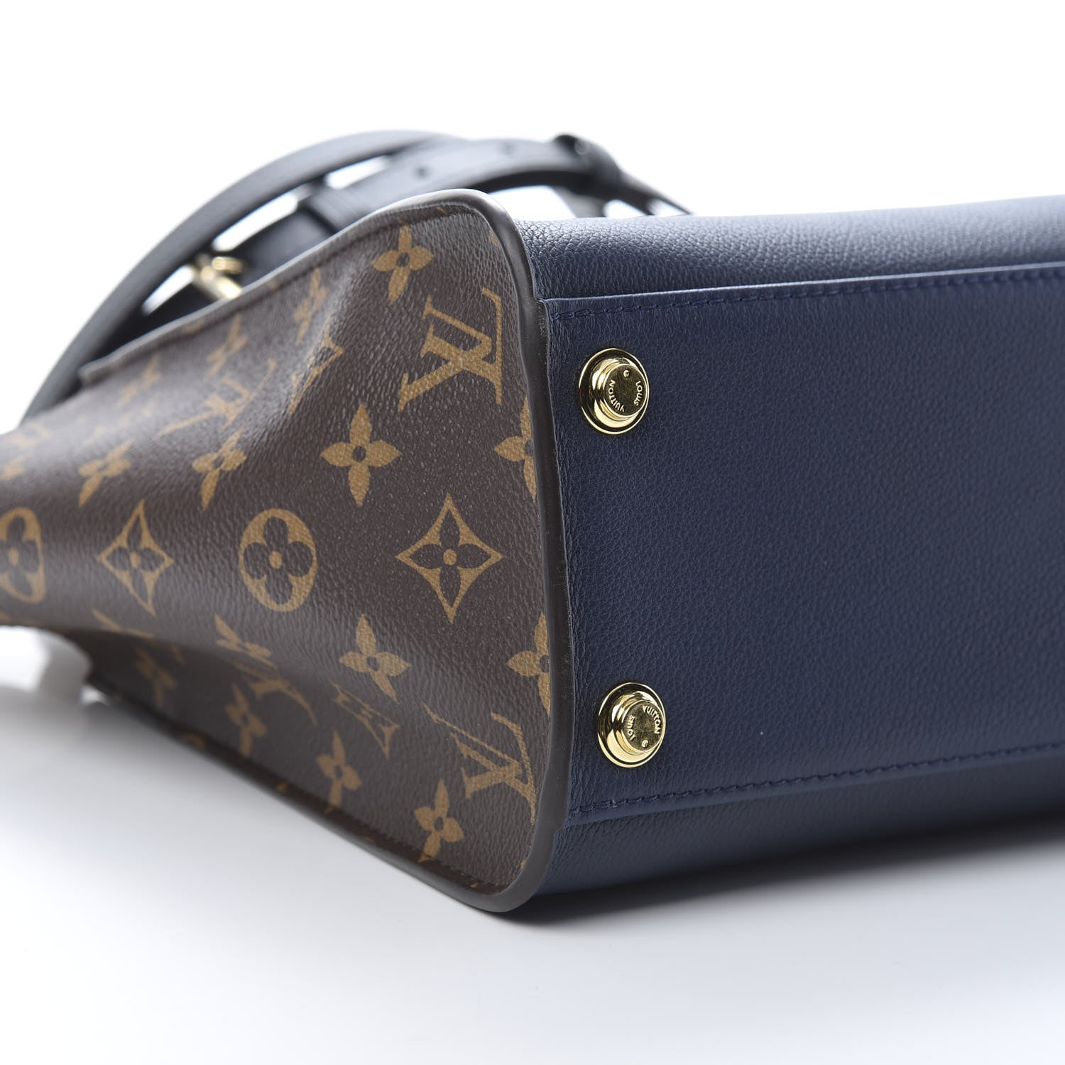 Louis Vuitton Calfskin Monogram On My Side Marine 9 of 10