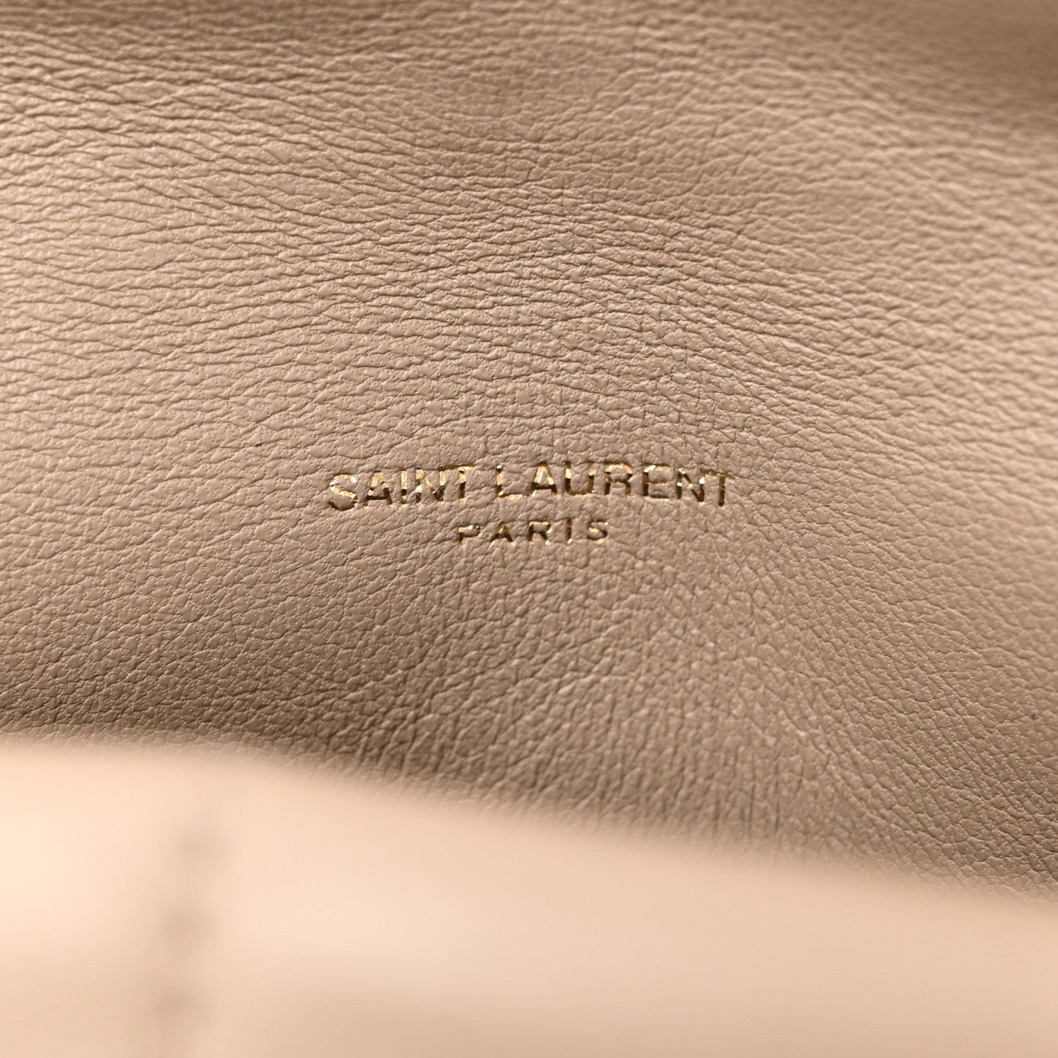 Saint Laurent Lambskin Quilted Medium Loulou Puffer Monogram Chain Satchel Dusty Grey 8 of 11