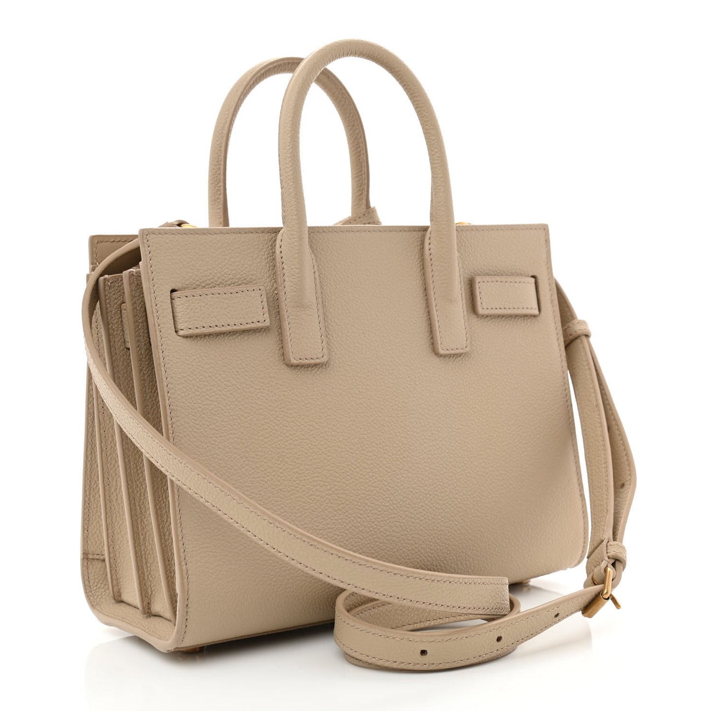 Grained Calfskin Nano Sac de Jour Sea Salt