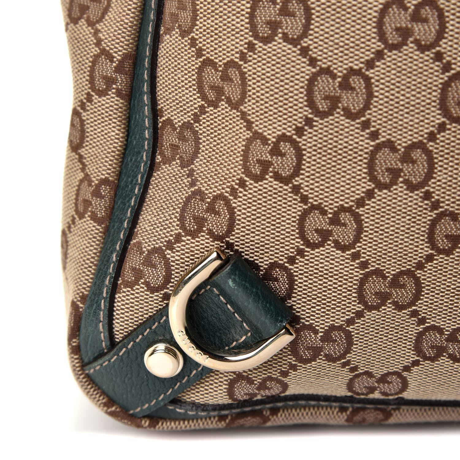Gucci Monogram Large Abbey Tote Green 8 of 8