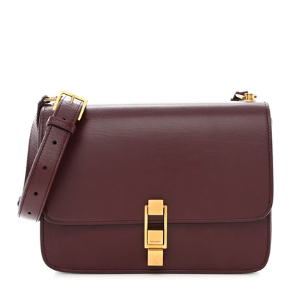 Saint Laurent Smooth Calfskin Le Carre Satchel Opyum Red 1 of 12