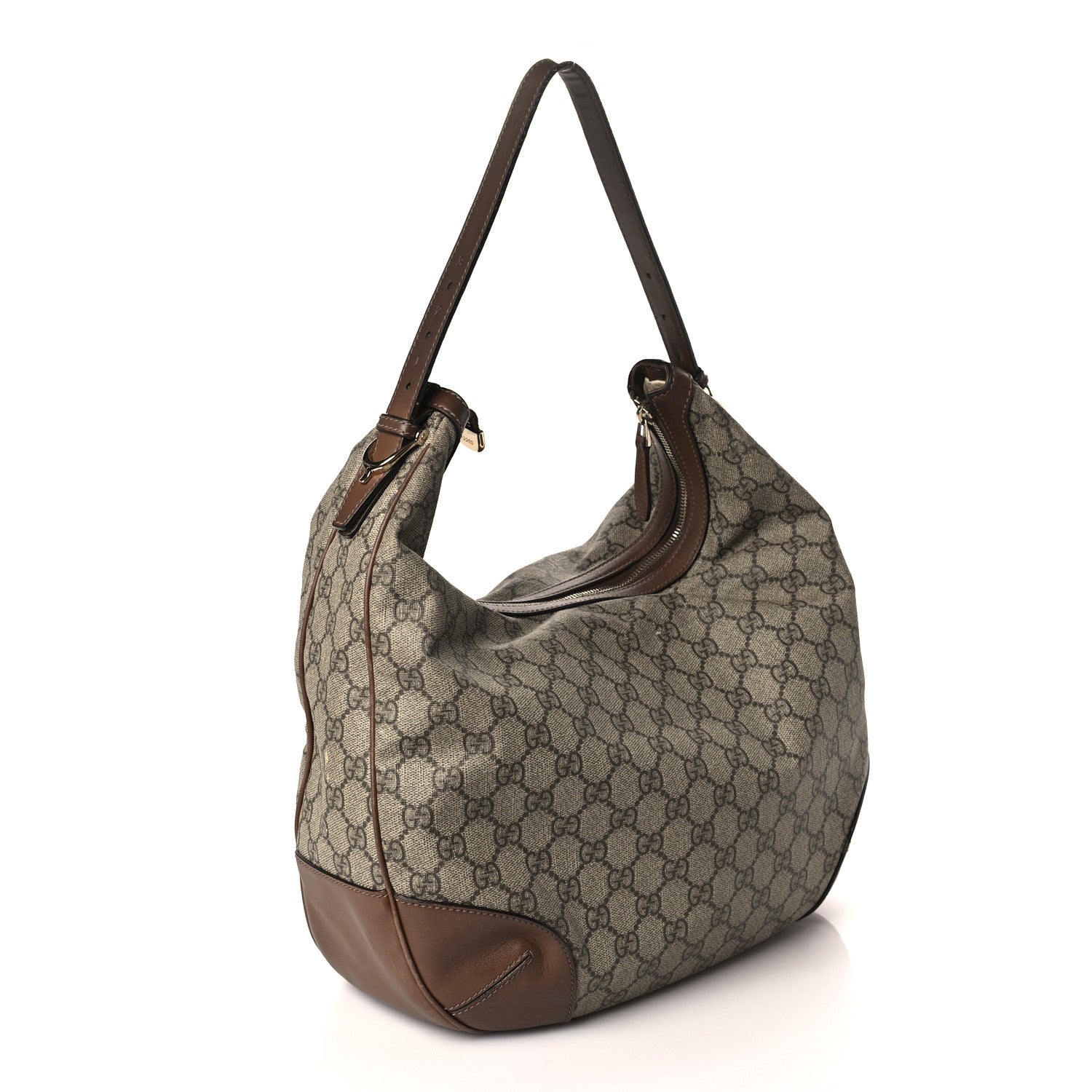 Gucci GG Supreme Monogram Margaux Calfskin Medium Nice Hobo Beige Ebony Acero 3 of 12