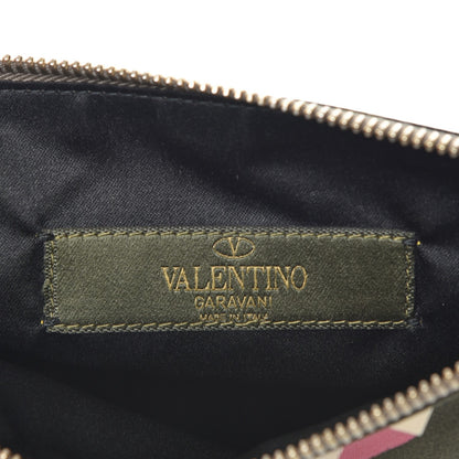 Valentino Garavani Nylon Camouflage Print Rockstud Zip Pouch Multicolor 6 of 9
