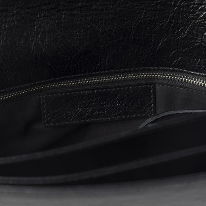 Balenciaga Agneau Classic Silver Hardware Long Clutch Black 8 of 11
