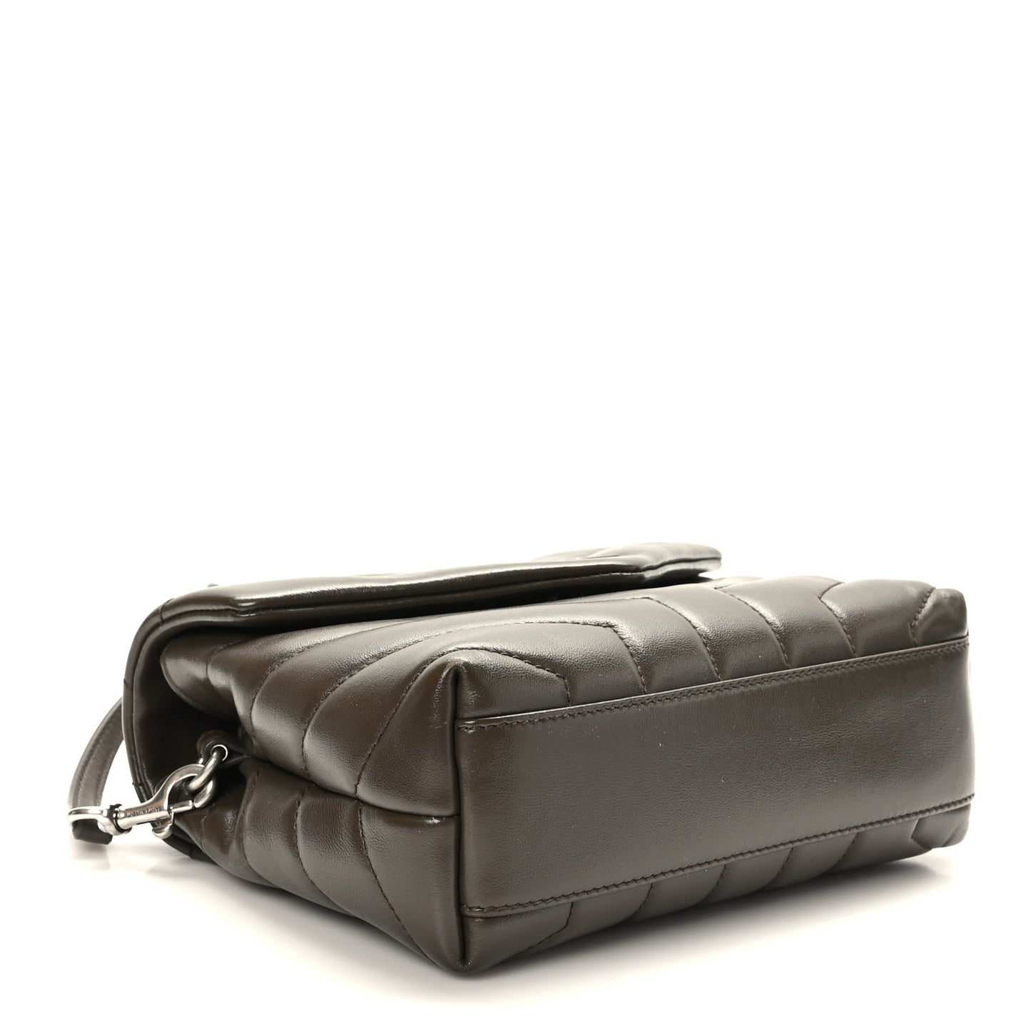 Calfskin Y Quilted Monogram Toy Loulou Crossbody Bag Military Olive