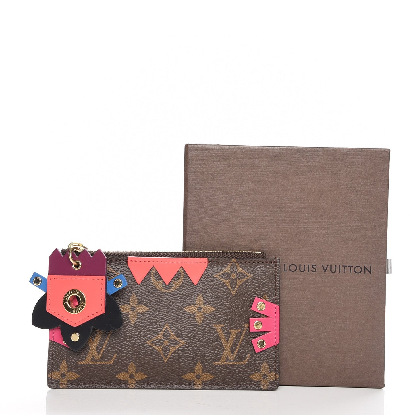 Monogram Totem Key Pouch Flamingo