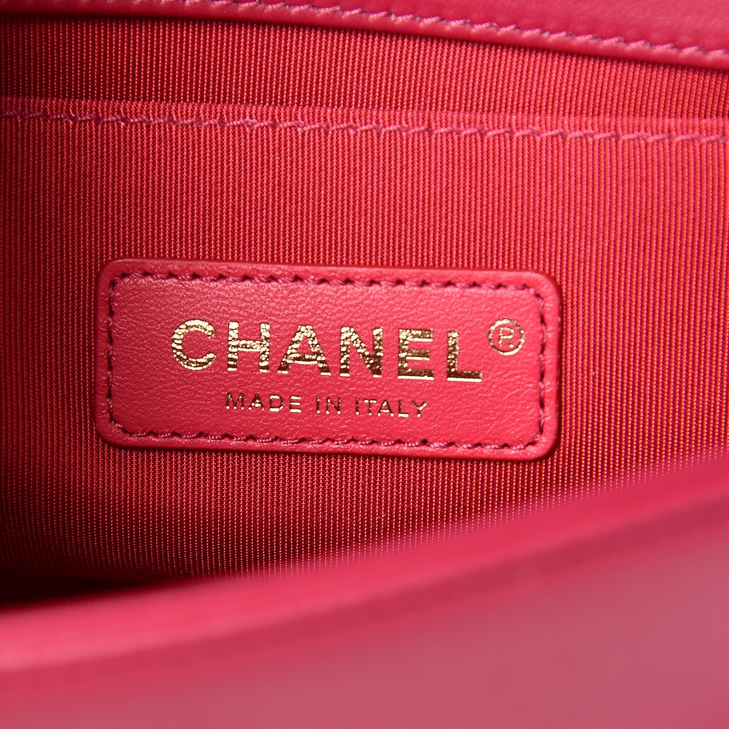 Chanel Velvet Chevron Small Boy Flap Fuchsia 6 of 9