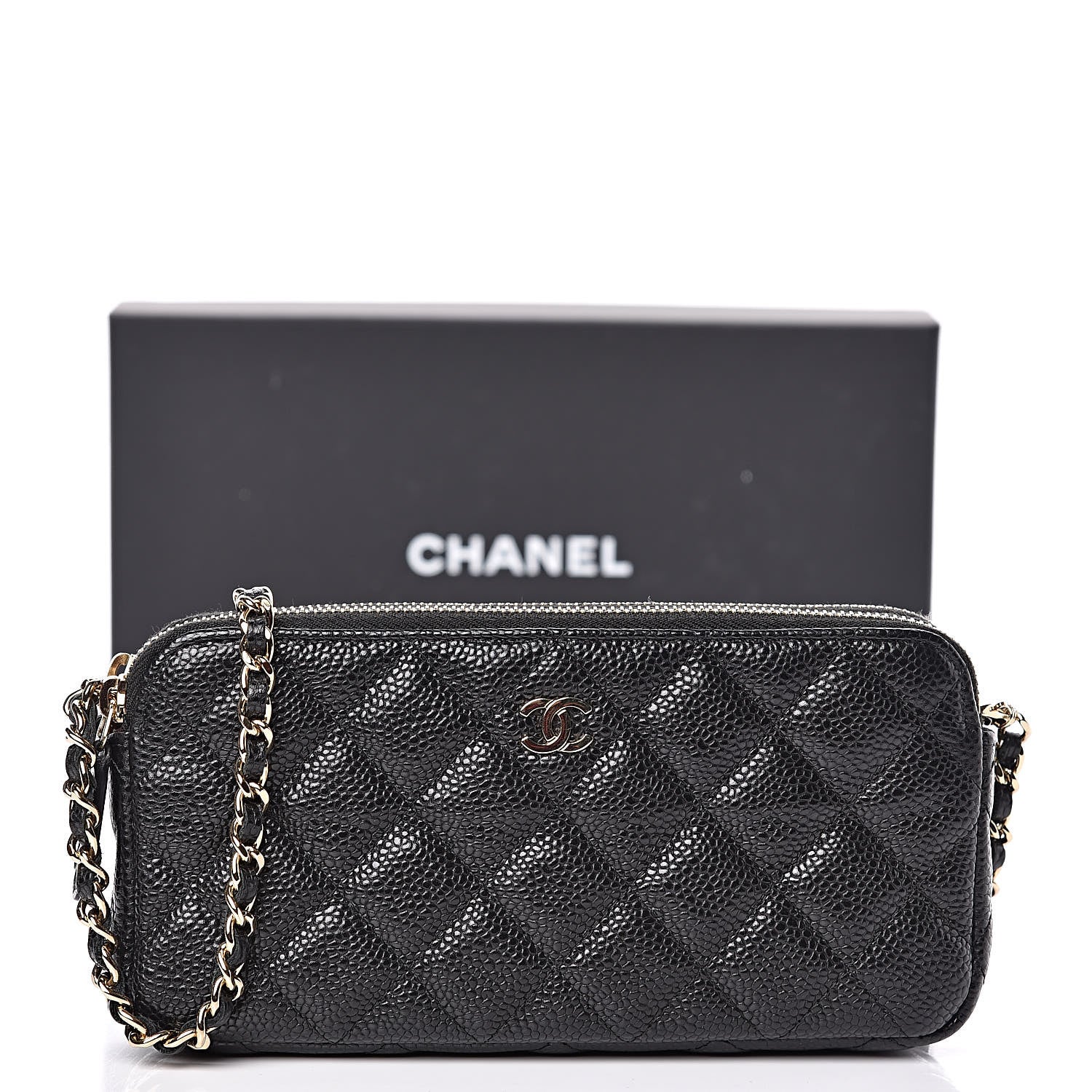 Chanel Caviar Quilted Small Clutch With Chain Black 14 of 14