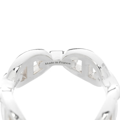 Hermes Sterling Silver PM Chaine d'Ancre Enchainee Band Ring 54 6.75 13 of 16