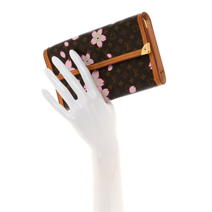 Louis Vuitton Monogram Cherry Blossom Porte Tresor International Wallet Brown 2 of 10