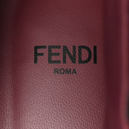 Fendi Vitello Logo Tape Promenade Ankle Boots 40 Black 8 of 13