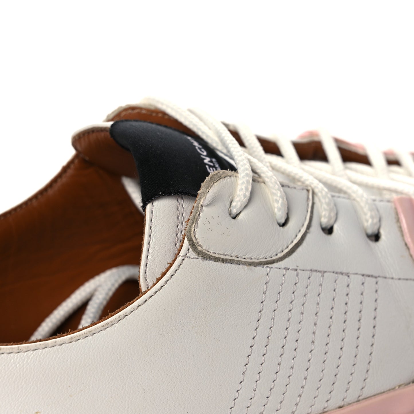 Canvas Logo Tennis Light Low Top Sneakers 37 White Pink