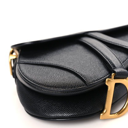 Christian Dior Grained Calfskin Mini Saddle Bag Black 8 of 10
